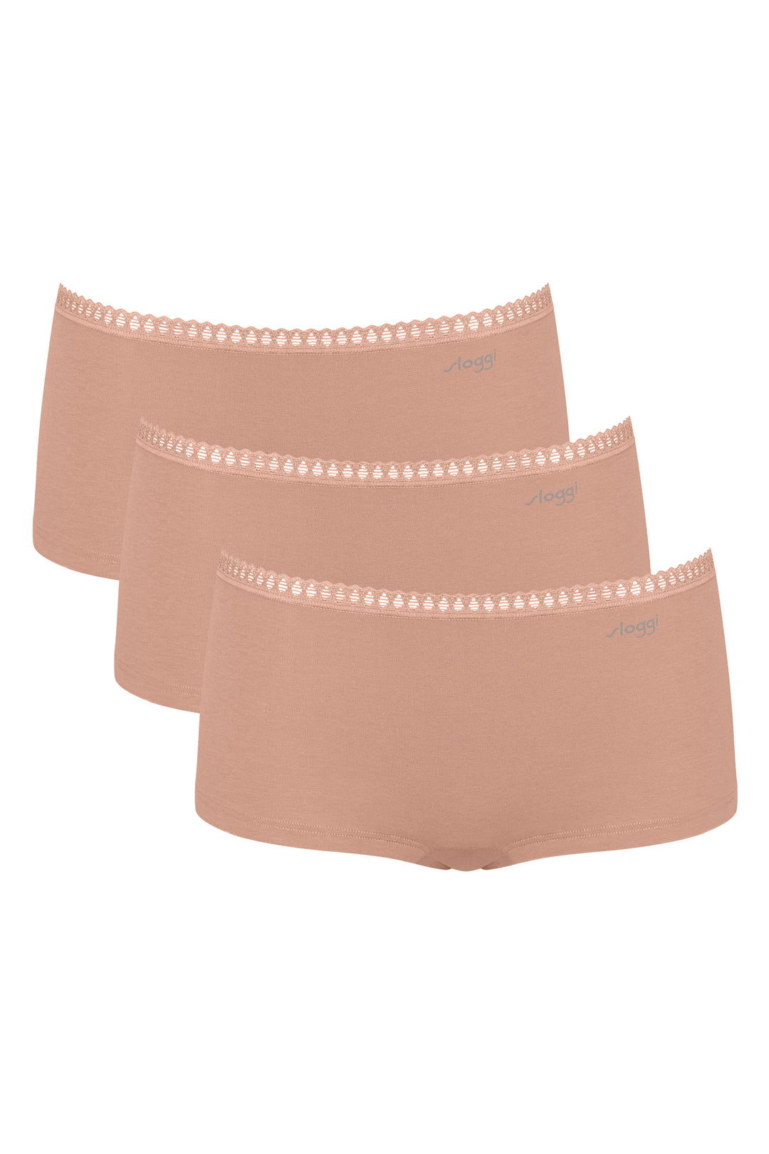 Sloggi GO Crush 10219652 00ME Cameo Brown 3-Pack Short Briefs