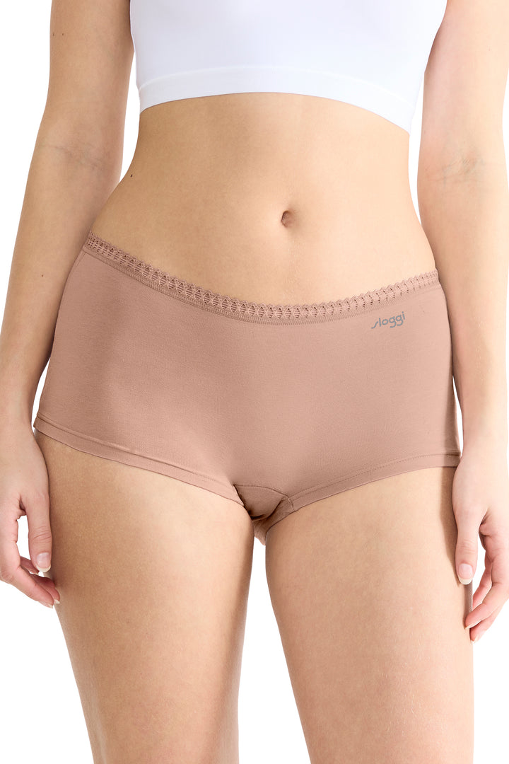 Sloggi GO Crush 10219652 00ME Cameo Brown 3-Pack Short Briefs