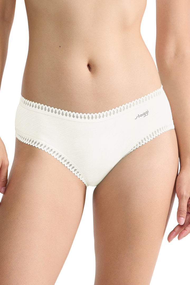 Sloggi GO Crush 10219671 00GZ Silk White 3-Pack Hipster Brief