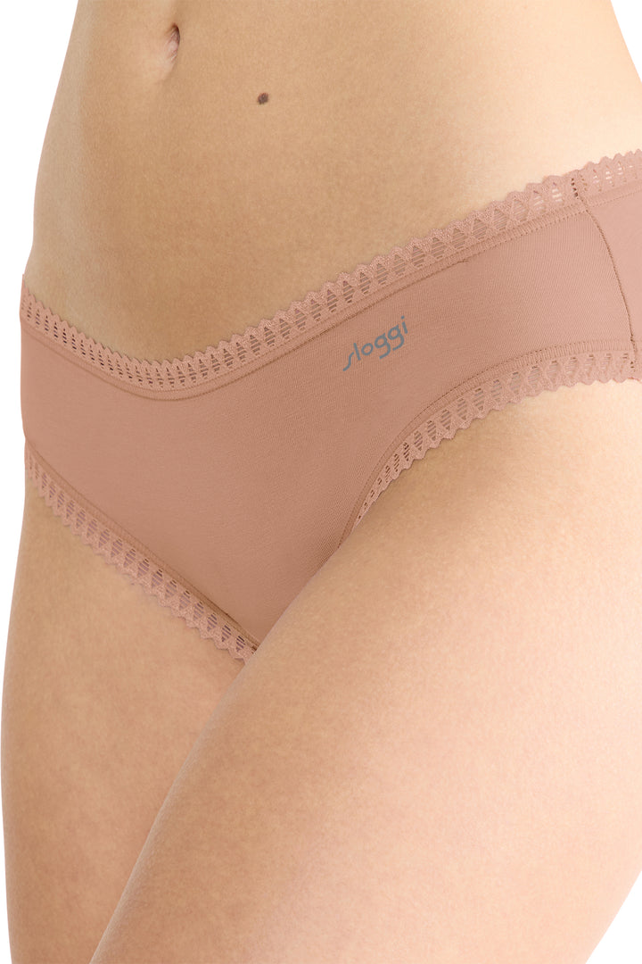 Sloggi GO Crush 10219671 00ME Cameo Brown 3-Pack Hipster Brief
