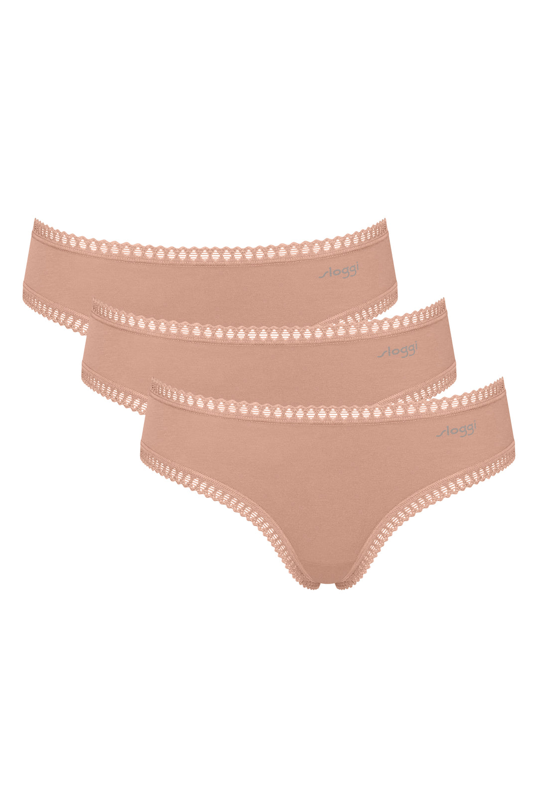 Sloggi GO Crush 10219671 00ME Cameo Brown 3-Pack Hipster Brief