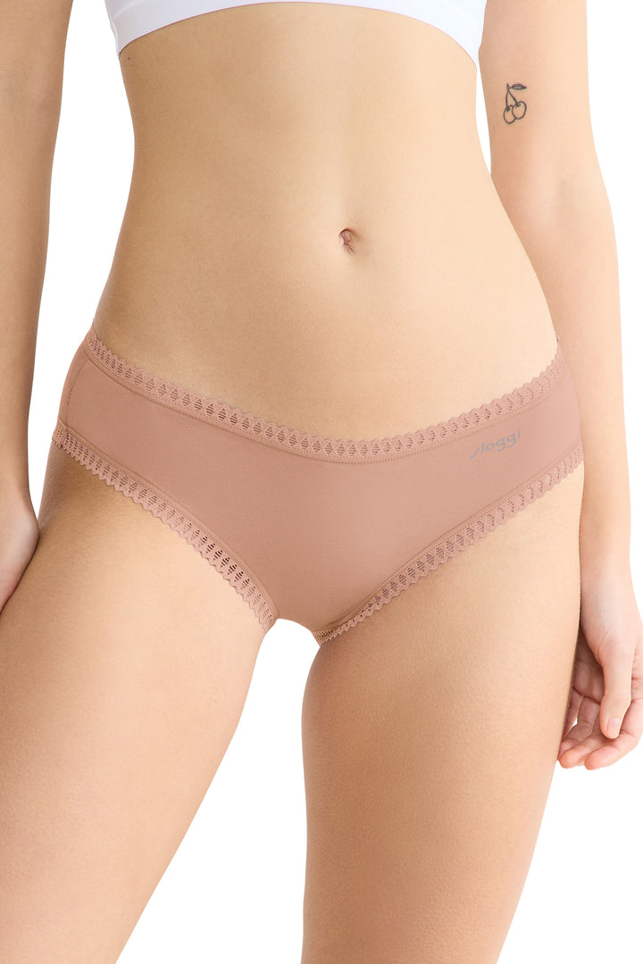 Sloggi GO Crush 10219671 00ME Cameo Brown 3-Pack Hipster Brief