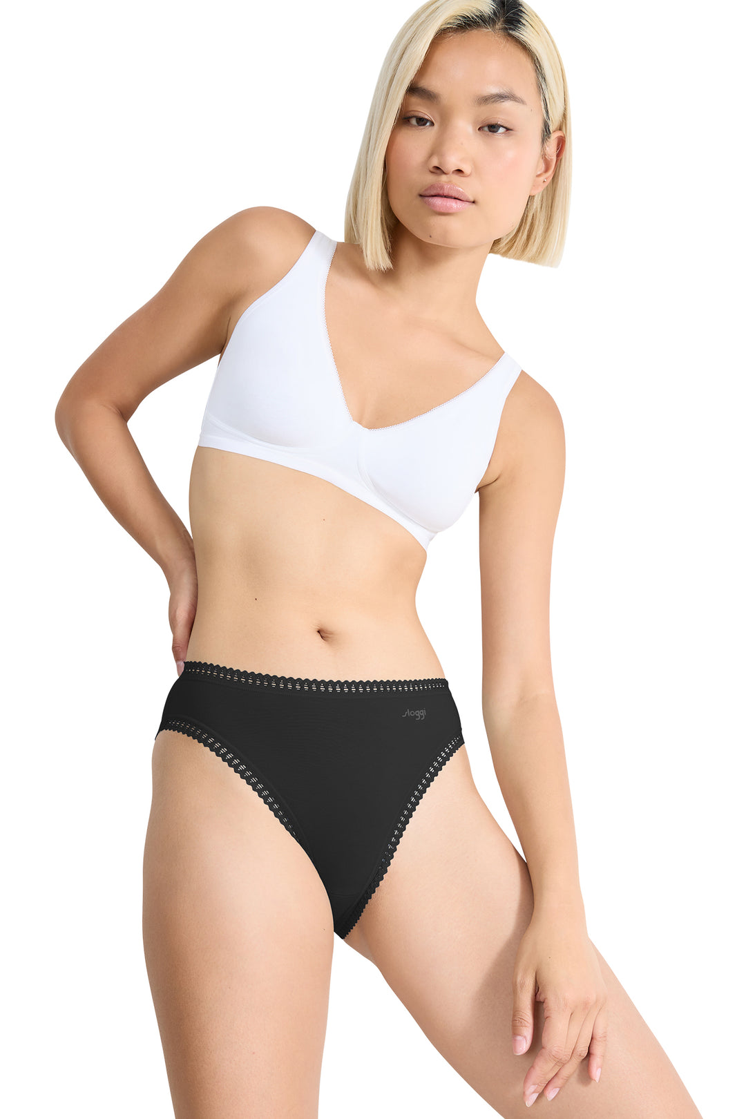 Sloggi Go Crush 10219672 0004 Black 3-Pack High Leg Brief