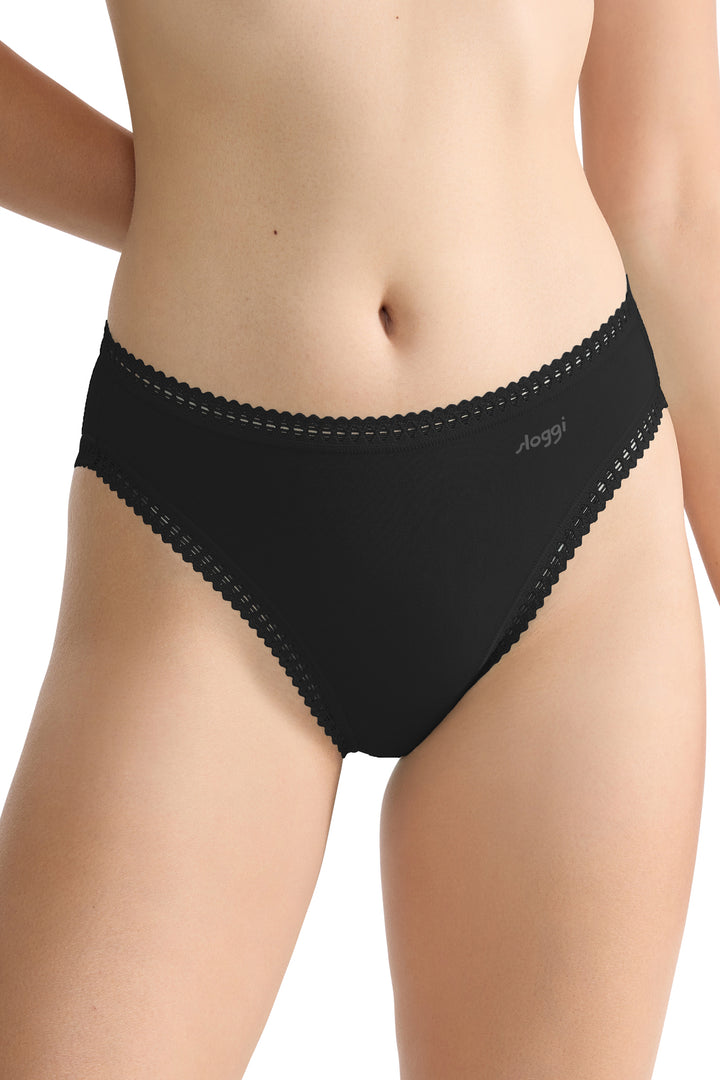 Sloggi Go Crush 10219672 0004 Black 3-Pack High Leg Brief