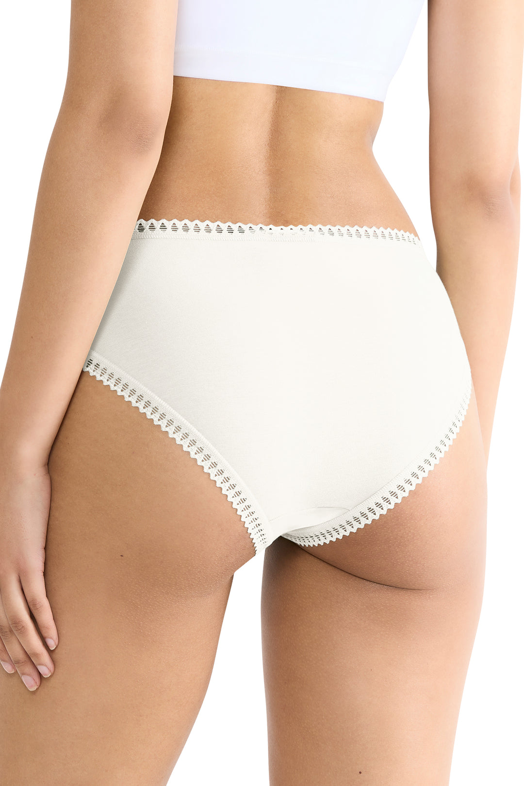 Sloggi Go Crush 10219672 00GZ Silk White 3-Pack High Leg Brief