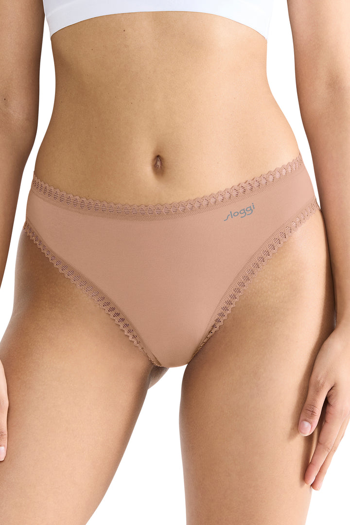 Sloggi Go Crush 10219672 00ME Cameo Brown 3-Pack High Leg Brief
