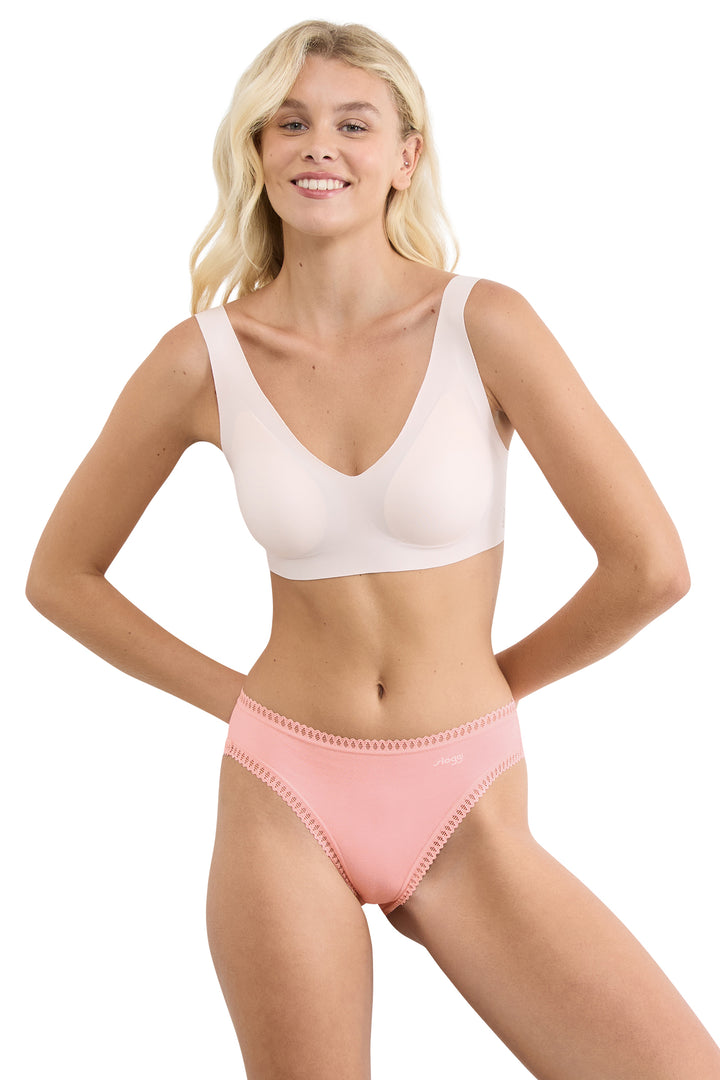Sloggi GO Crush 10219672 M005 Coral Multicolour 3-Pack High Leg Brief
