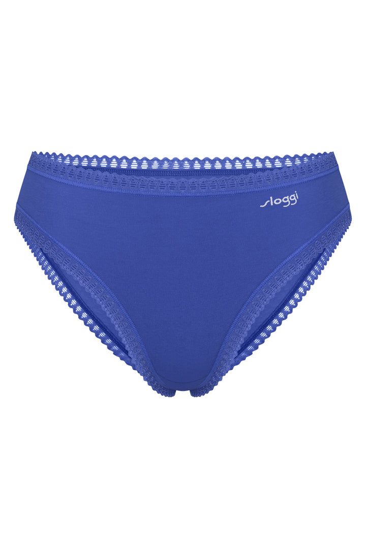 Sloggi Go Crush 10219672 M007 Blue 3-Pack High Leg Brief