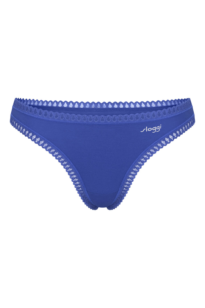 Sloggi GO Crush 10219704 M007 Blue Multicolour 3-Pack String Briefs