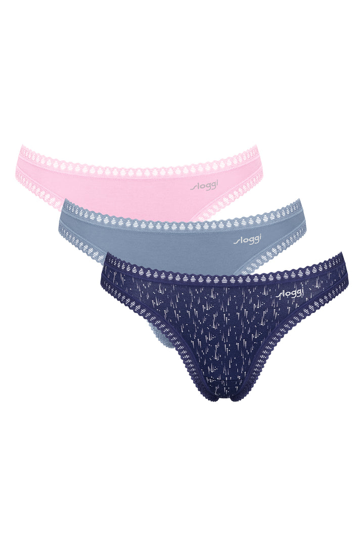 Sloggi Go Crush 10219704 V004 Multiple Colours 3-Pack String Brief