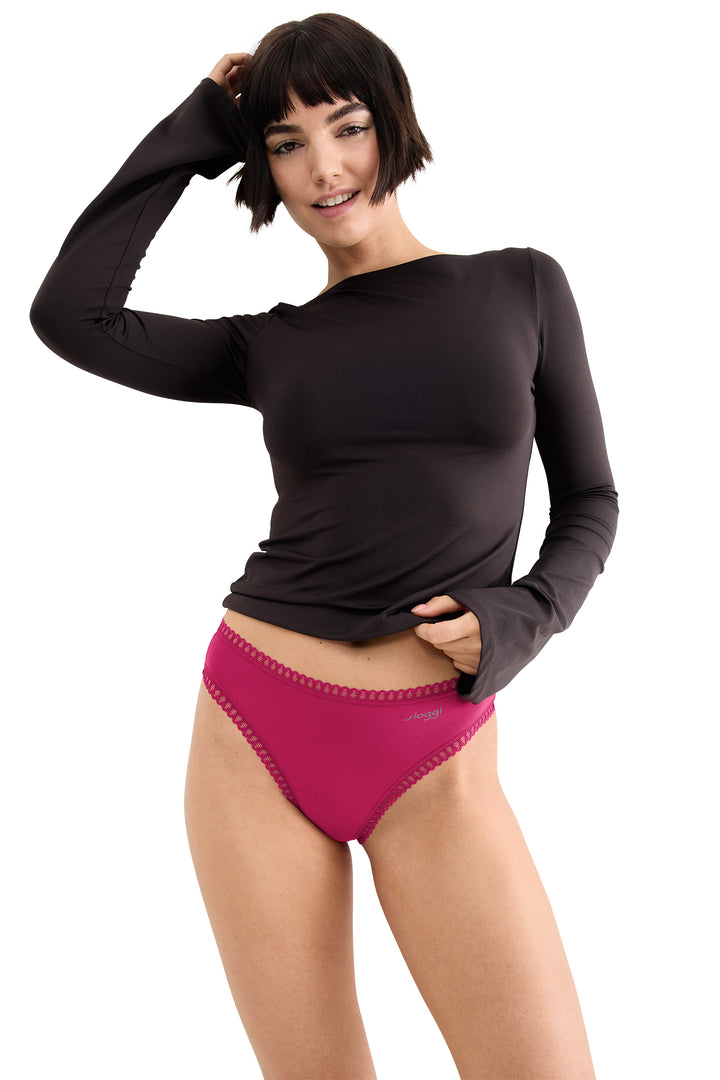Sloggi Go Crush High Leg C3P Multi Briefs, full length