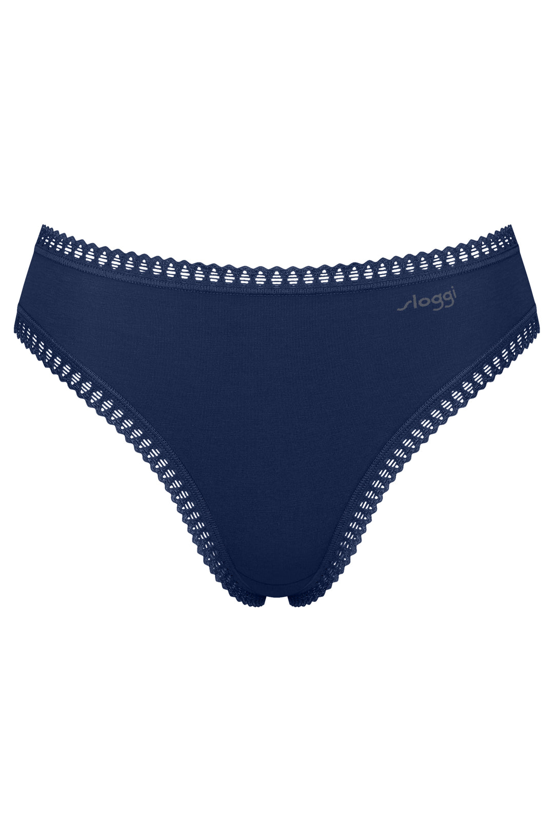 Sloggi Go Crush High Leg C3P Turquoise Blue Briefs, packshot front, second of three
