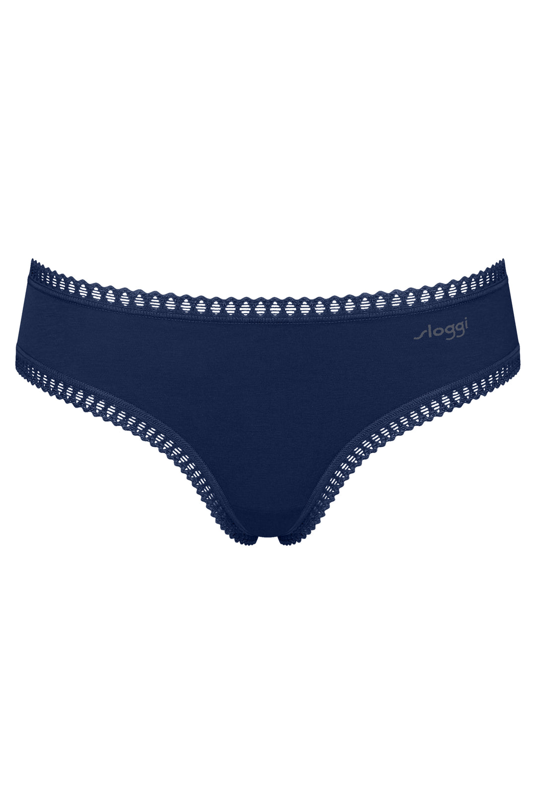 Sloggi Go Crush Hipster C3P Turquoise Blue Briefs, packshot front, second of three
