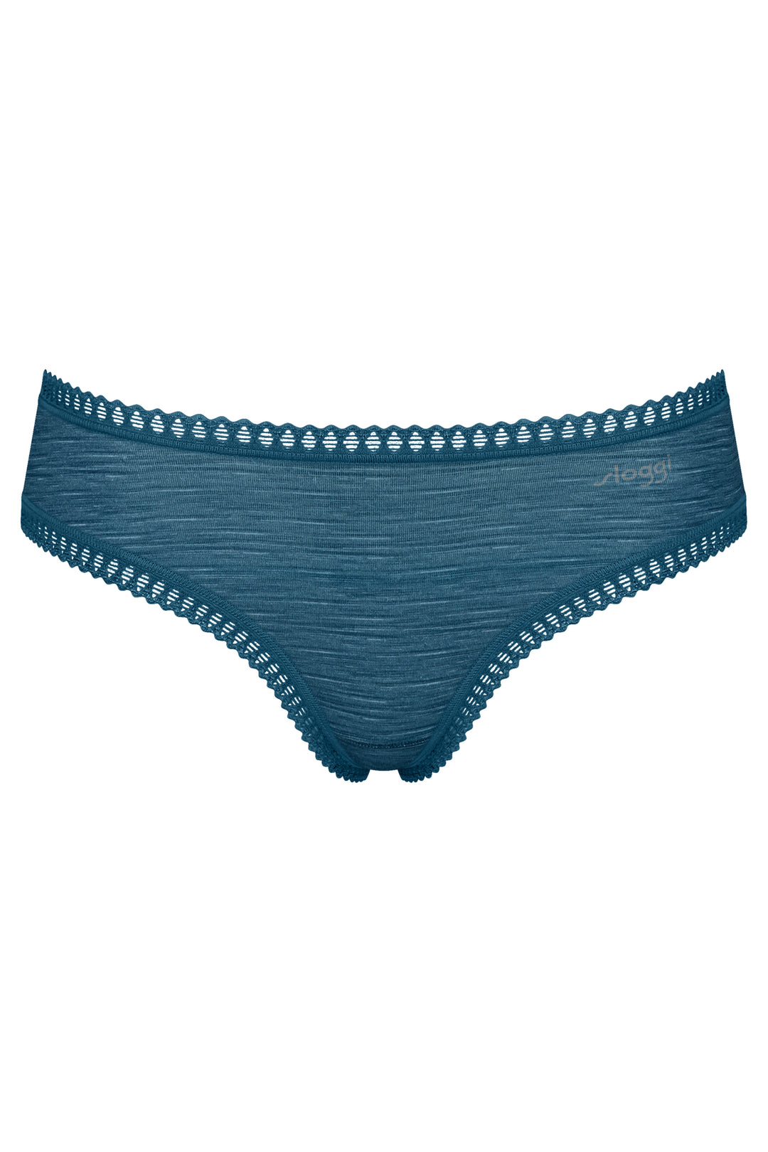 Sloggi Go Crush Hipster C3P Turquoise Blue Briefs, packshot front, third of three