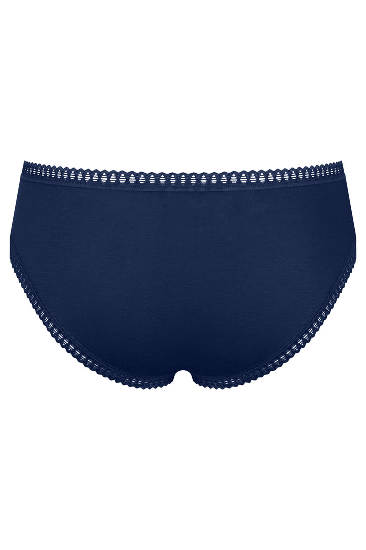 Sloggi Go Crush Hipster C3P Turquoise Blue Briefs, packshot back, second of three