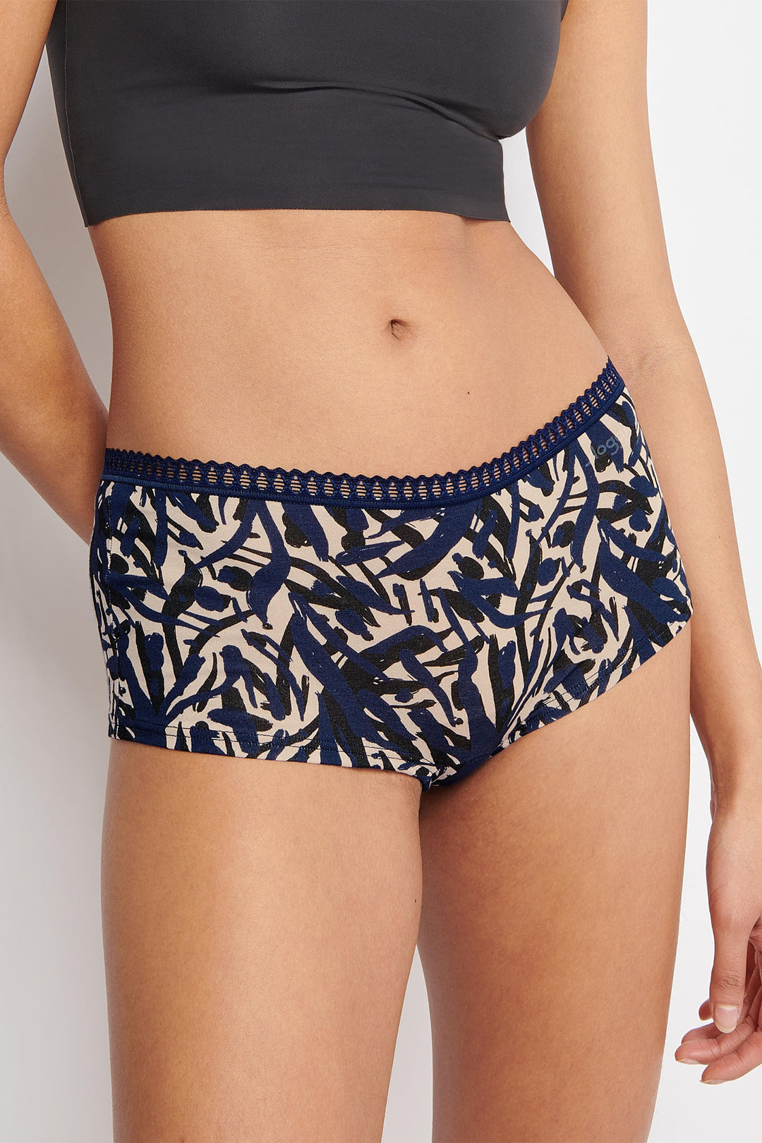 Sloggi Go Crush Short Blue Dark Combination 3 Pack 10219652 M008 - Shirley Allum Boutique