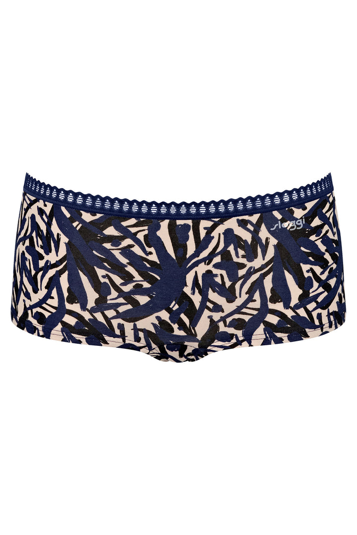 Sloggi Go Crush Short Blue Dark Combination 3 Pack 10219652 M008 - Shirley Allum Boutique