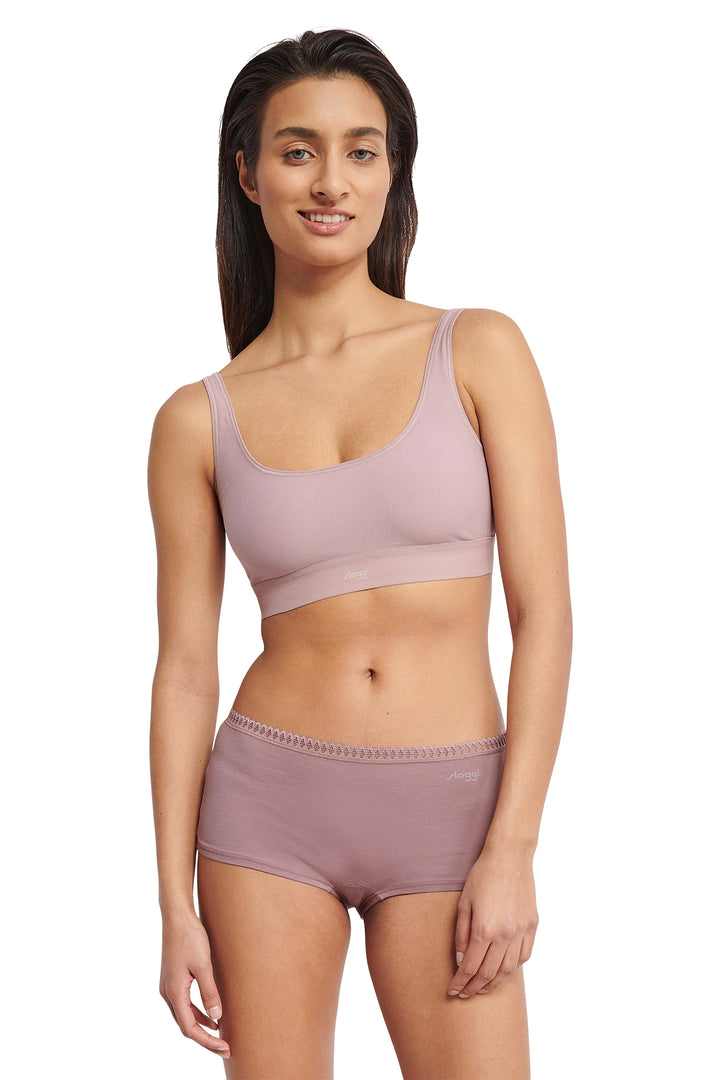 Sloggi Go Crush Short Brown Combination 3-Pack 10219652 V001 - Shirley Allum Boutique