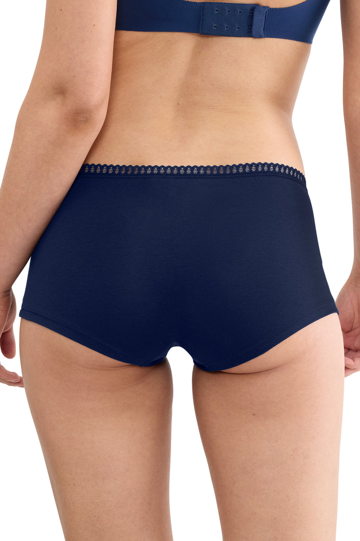 Sloggi Go Crush Short C3P Turquoise Blue Briefs, back view