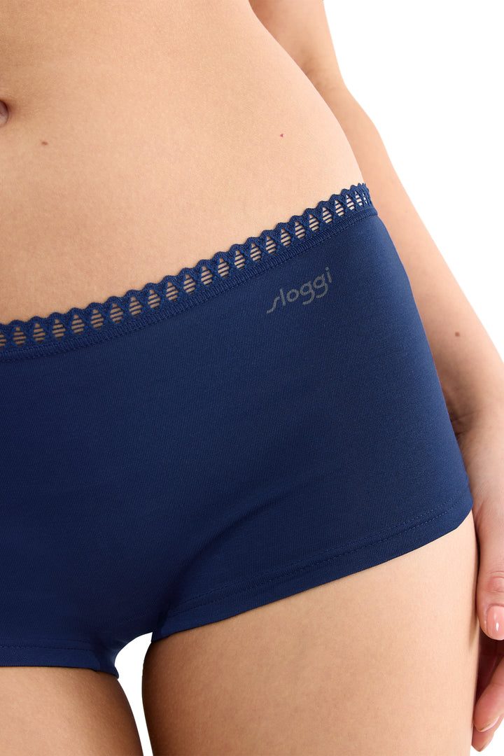 Sloggi Go Crush Short C3P Turquoise Blue Briefs, detail
