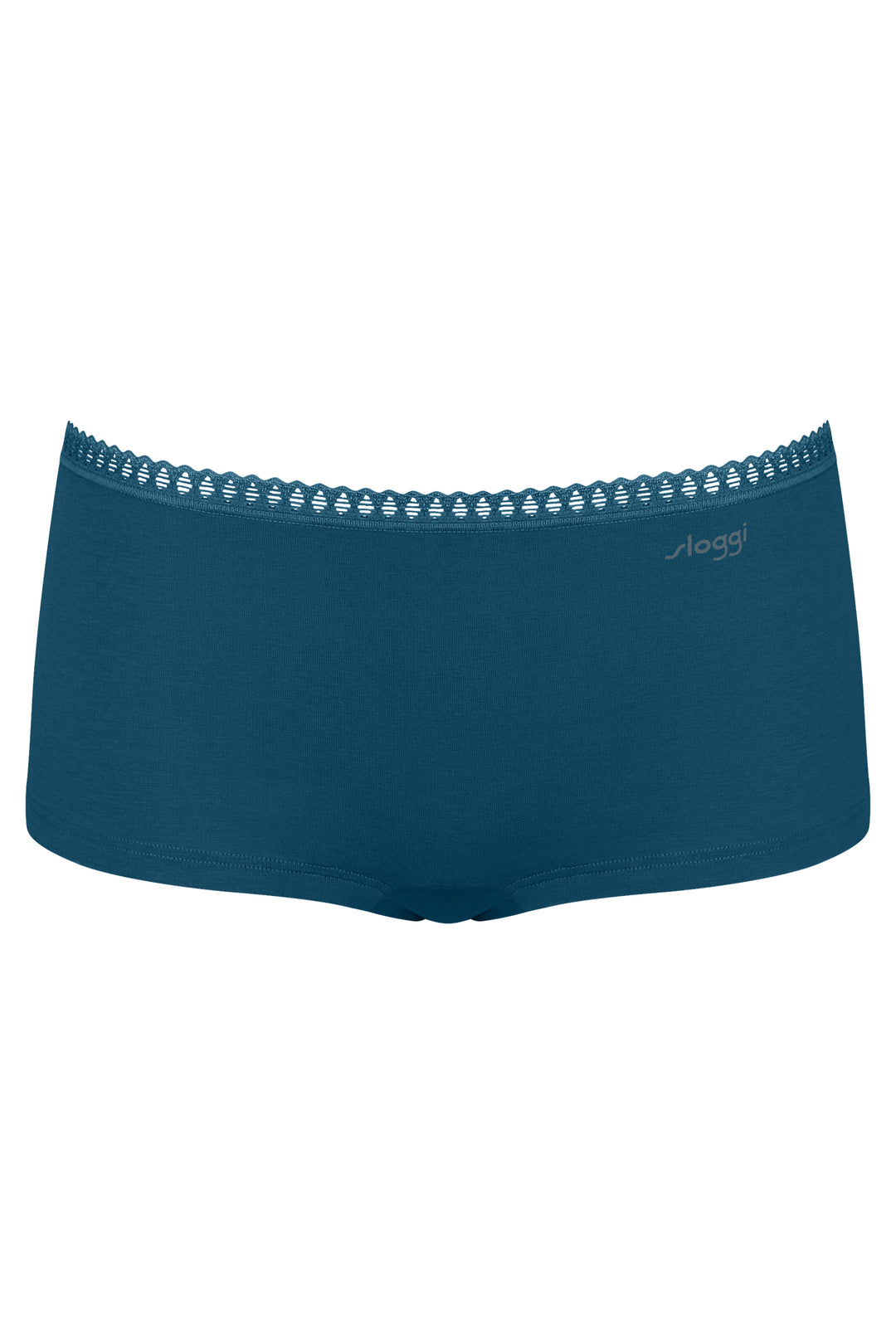 Sloggi Go Crush Short C3P Turquoise Blue Briefs, packshot front, first of three
