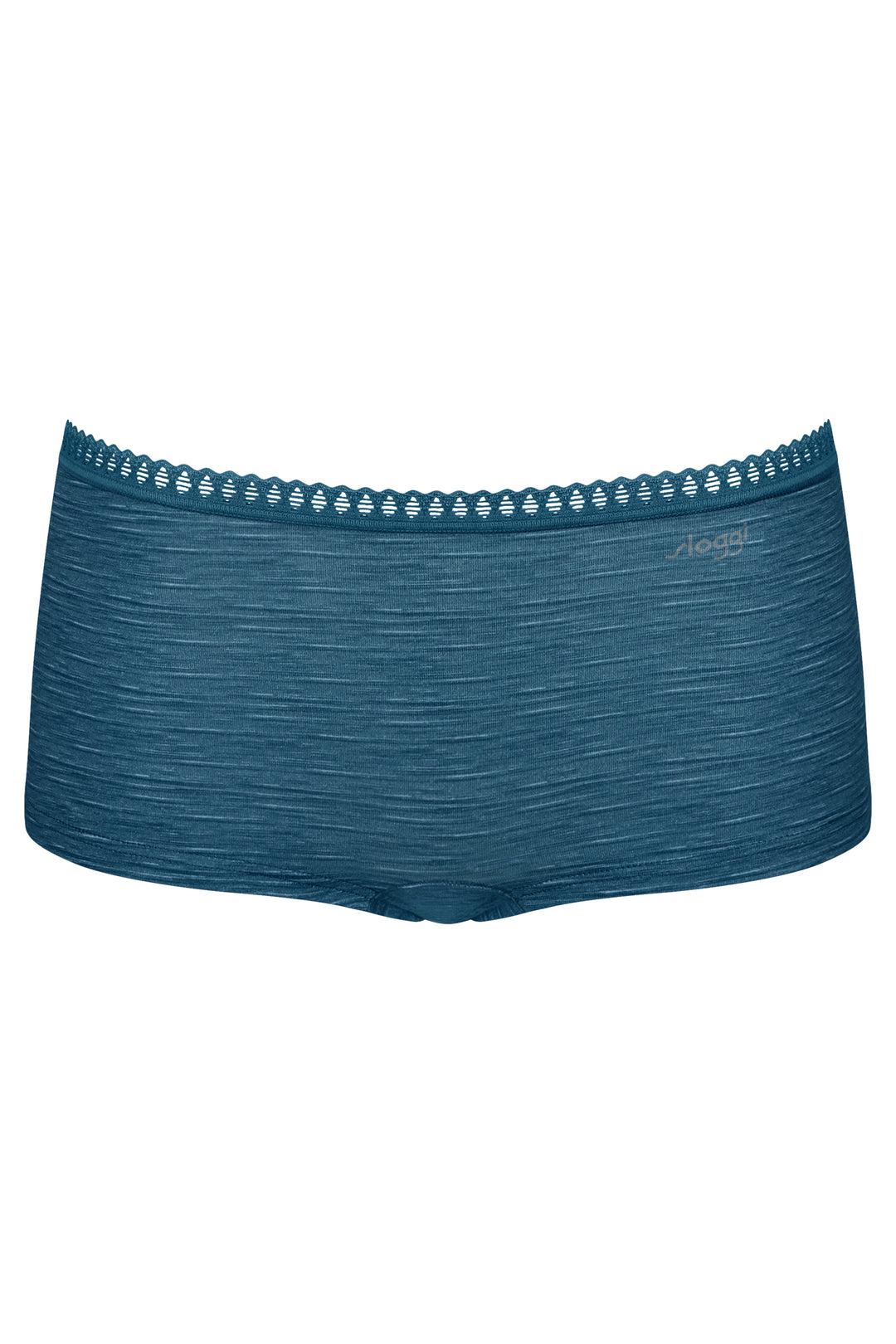 Sloggi Go Crush Short C3P Turquoise Blue Briefs, packshot front, third of three
