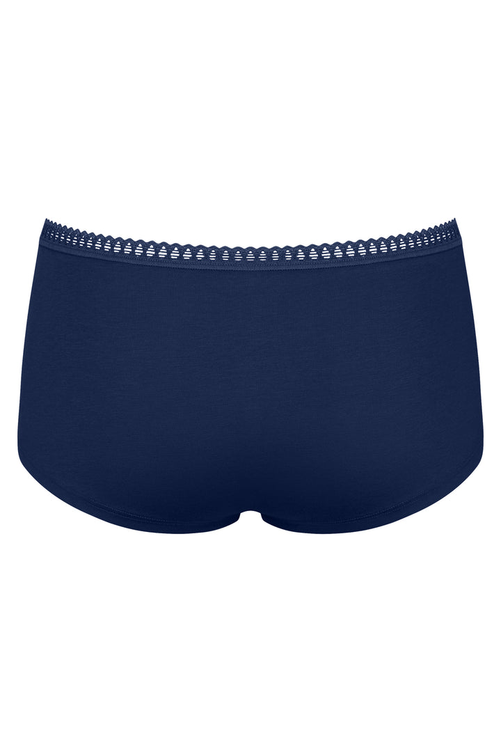 Sloggi Go Crush Short C3P Turquoise Blue Briefs, packshot back, second of three