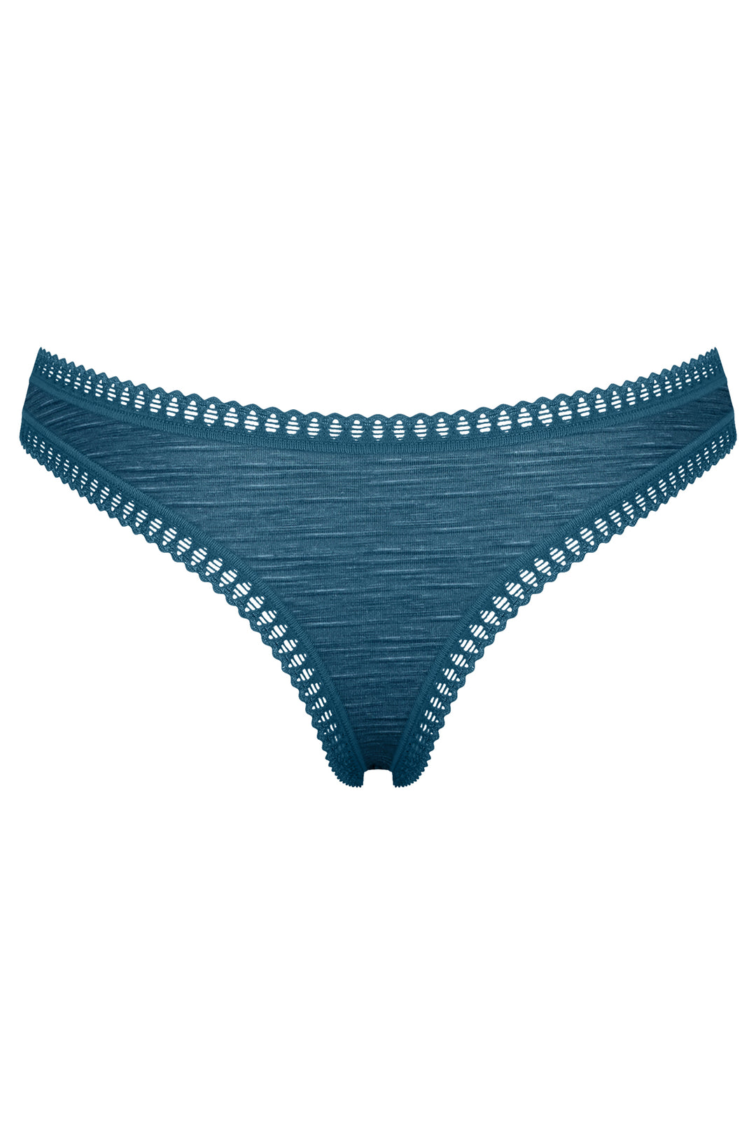 Sloggi Go Crush String C3P Turquoise Blue Briefs, packshot back, third of three