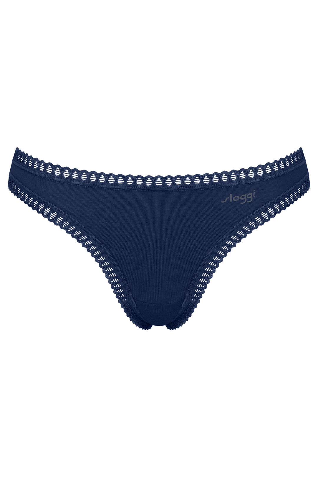 Sloggi Go Crush String C3P Turquoise Blue Briefs, packshot front, second of three