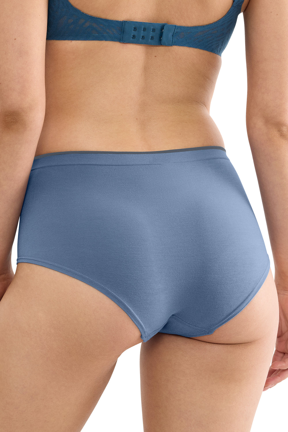 Sloggi Go Sense Highwaist C2P Blue Briefs, back view