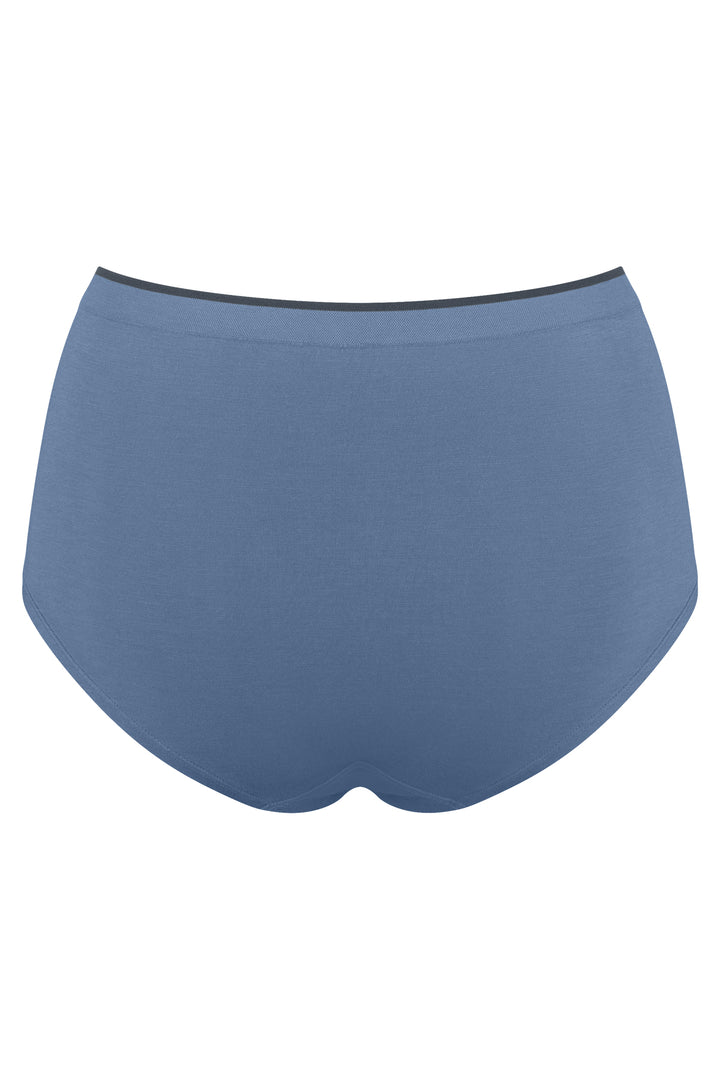Sloggi Go Sense Highwaist C2P Blue Briefs, packshot back, first of two