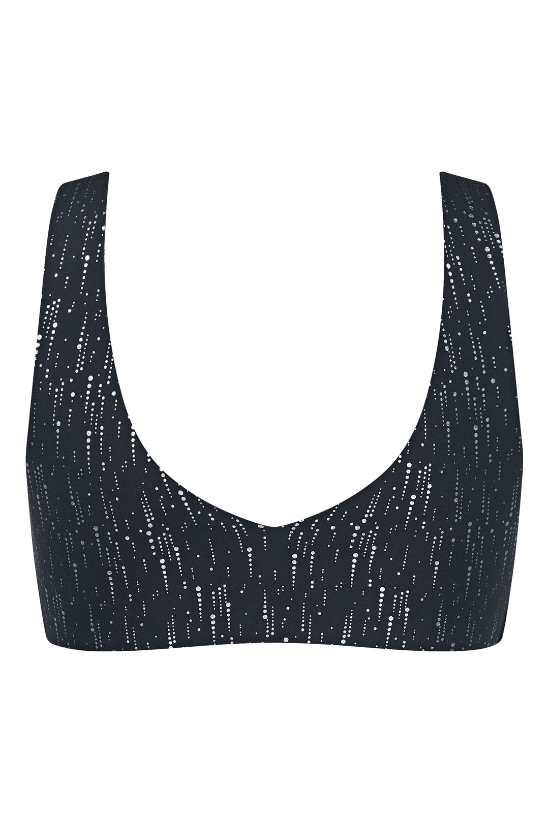 black bralette on a white background