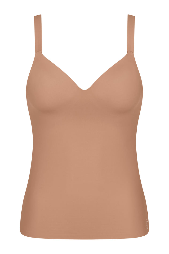 Sloggi Zero Feel 2.0 The Up Bra Shirt Nostalgic Brown, packshot front