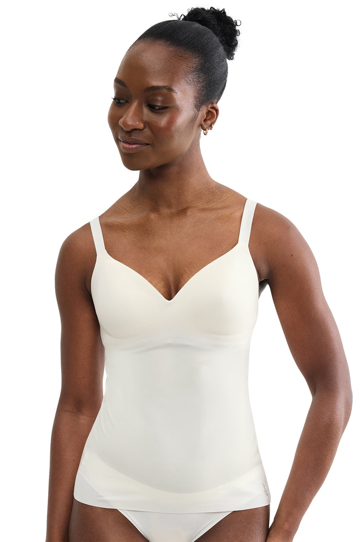 Sloggi Zero Feel 2.0 The Up Bra Shirt Silk White, front view