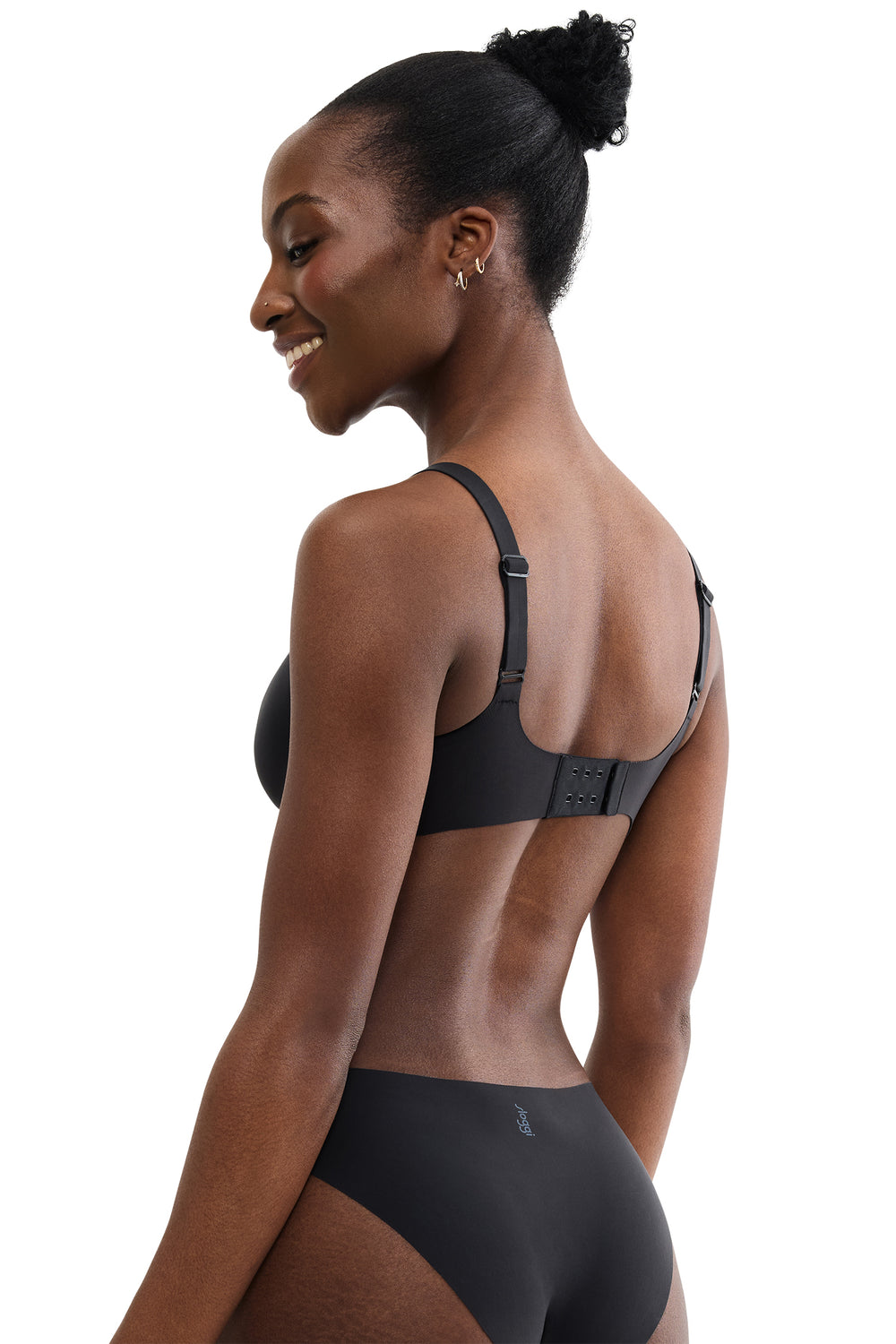 Sloggi Zero Feel 2.0 The Up TShirt Bra Black, back view