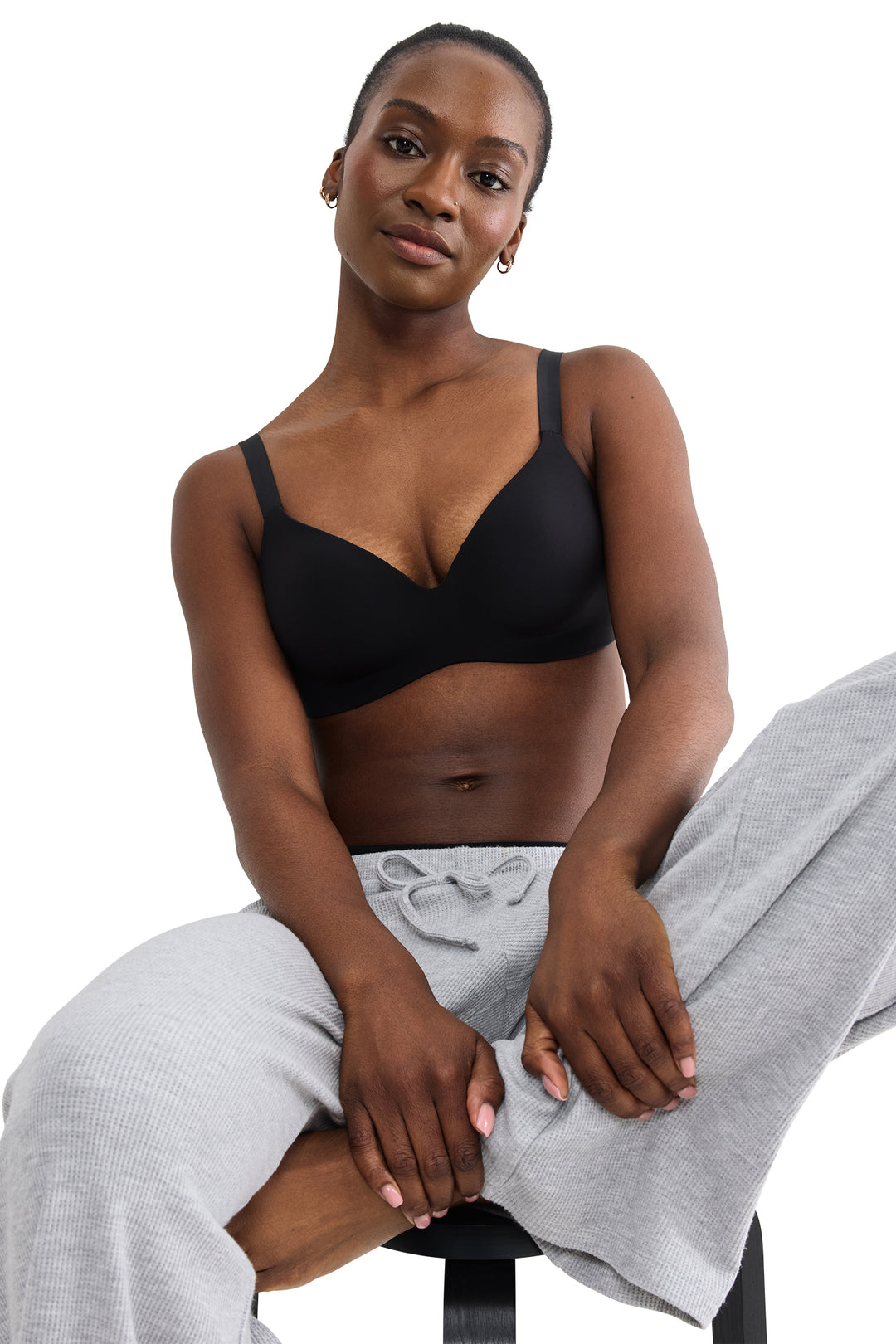 Sloggi Zero Feel 2.0 The Up TShirt Bra Black, full length
