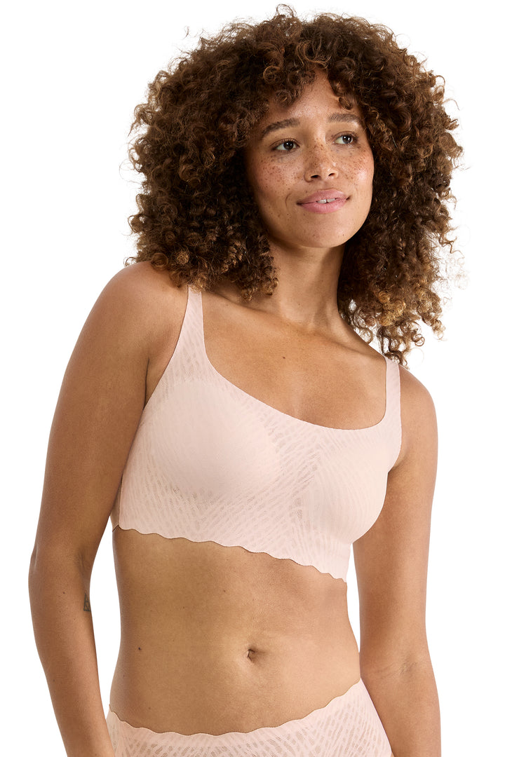 Sloggi ZERO Feel Bliss 10219678 00DM Puff Pink Bra Top