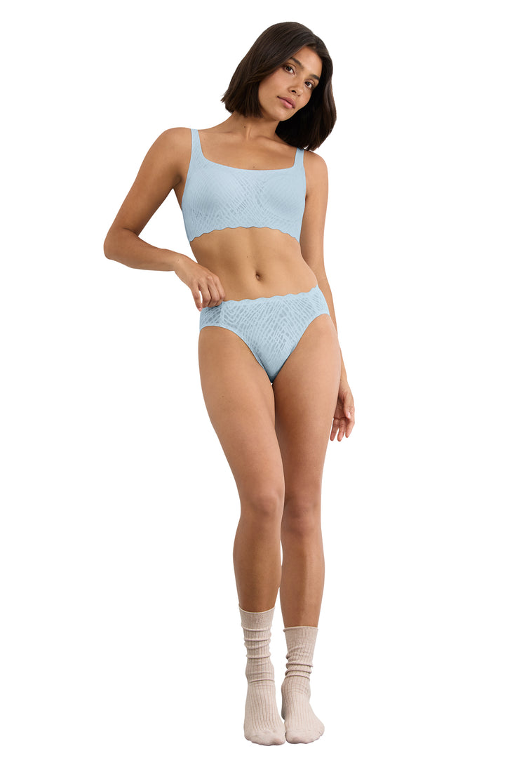 Sloggi ZERO Feel Bliss 10219695 00KY High Leg Light Blue Brief