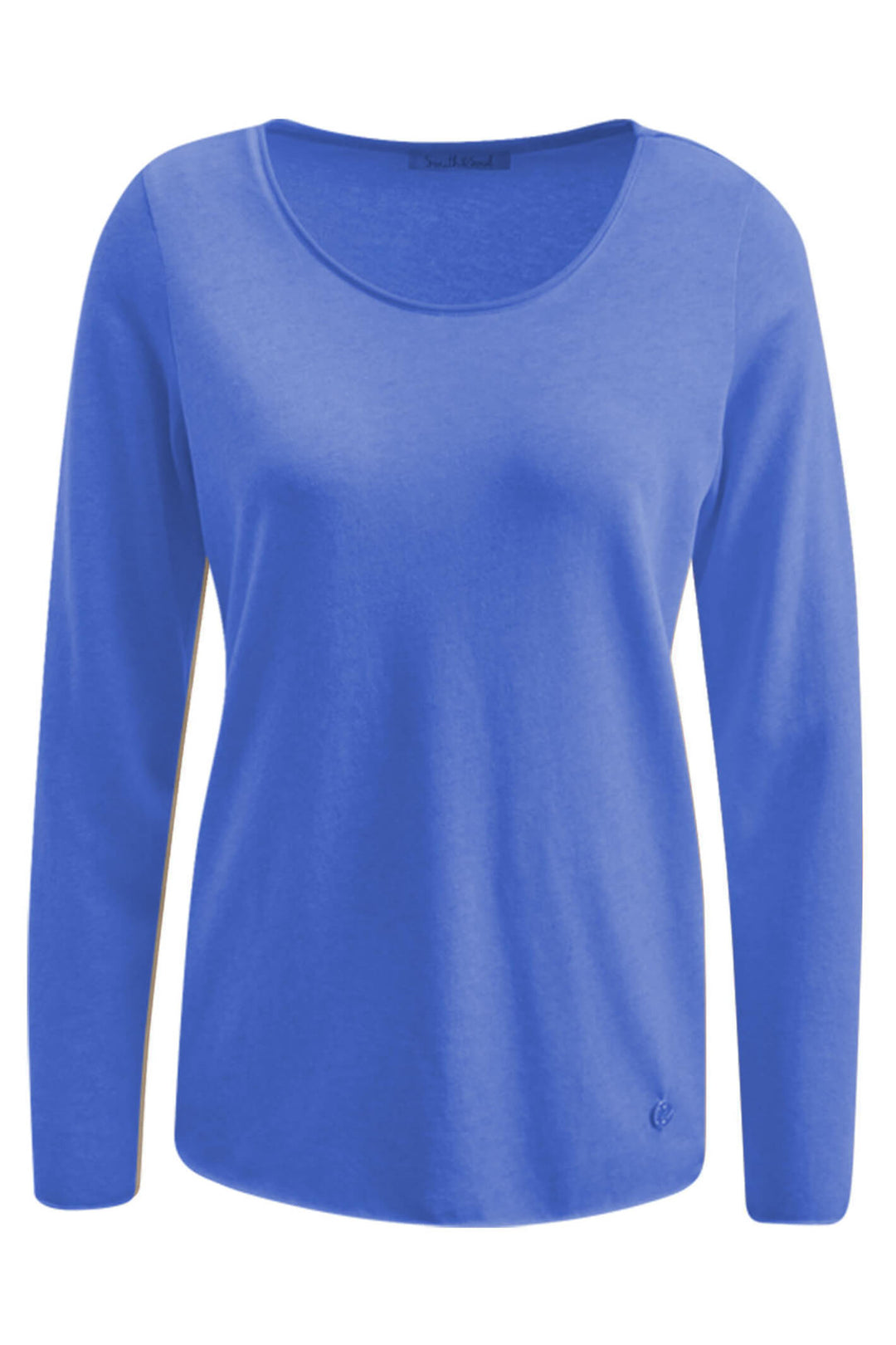 Smith & Soul 0823-1111-624 Cornflower Blue Basic Knit Long Sleeve Top - Shirley Allum Boutique