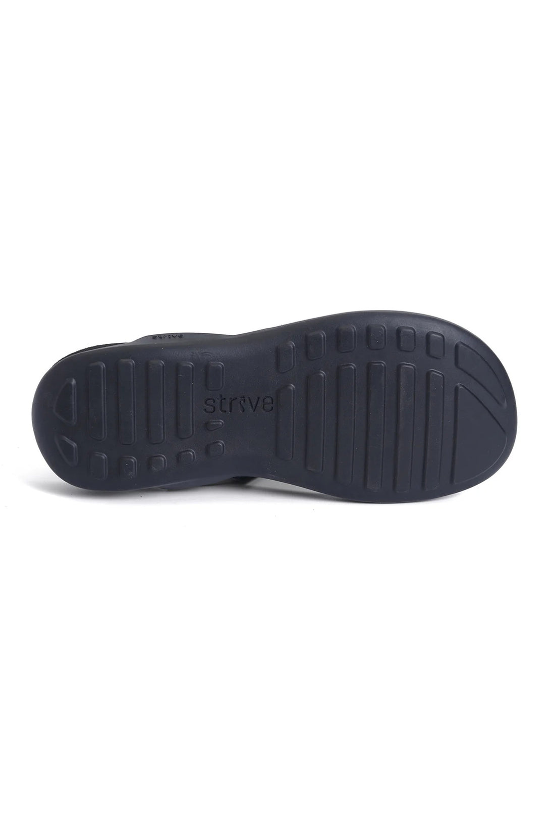 Strive Antibes Black Leather Toe-Post Sandals