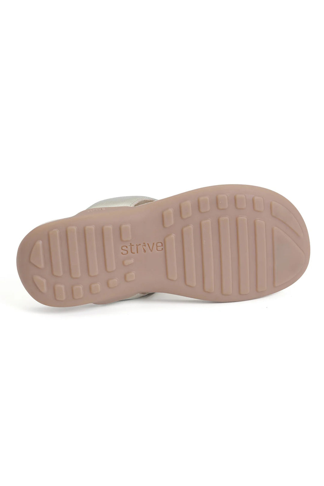 Strive Antibes Gold Leather Toe-Post Sandals