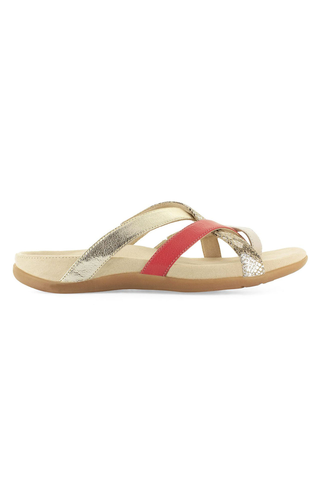 Strive Lola Blush Mix Memory Foam Footbed Leather Sandal - Shirley Allum Boutique