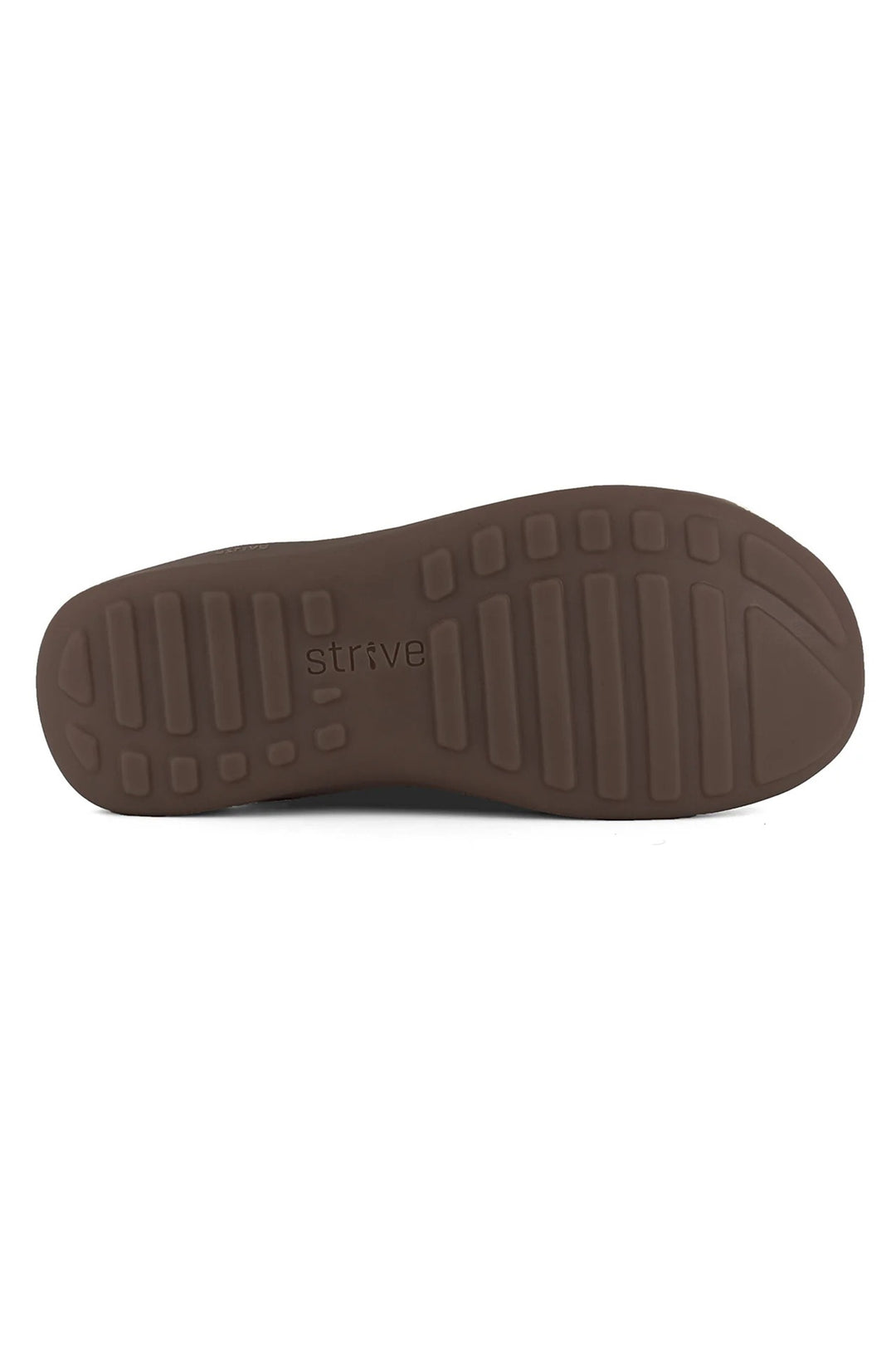 Brown shoe sole with 'Skechers' branding on a white background