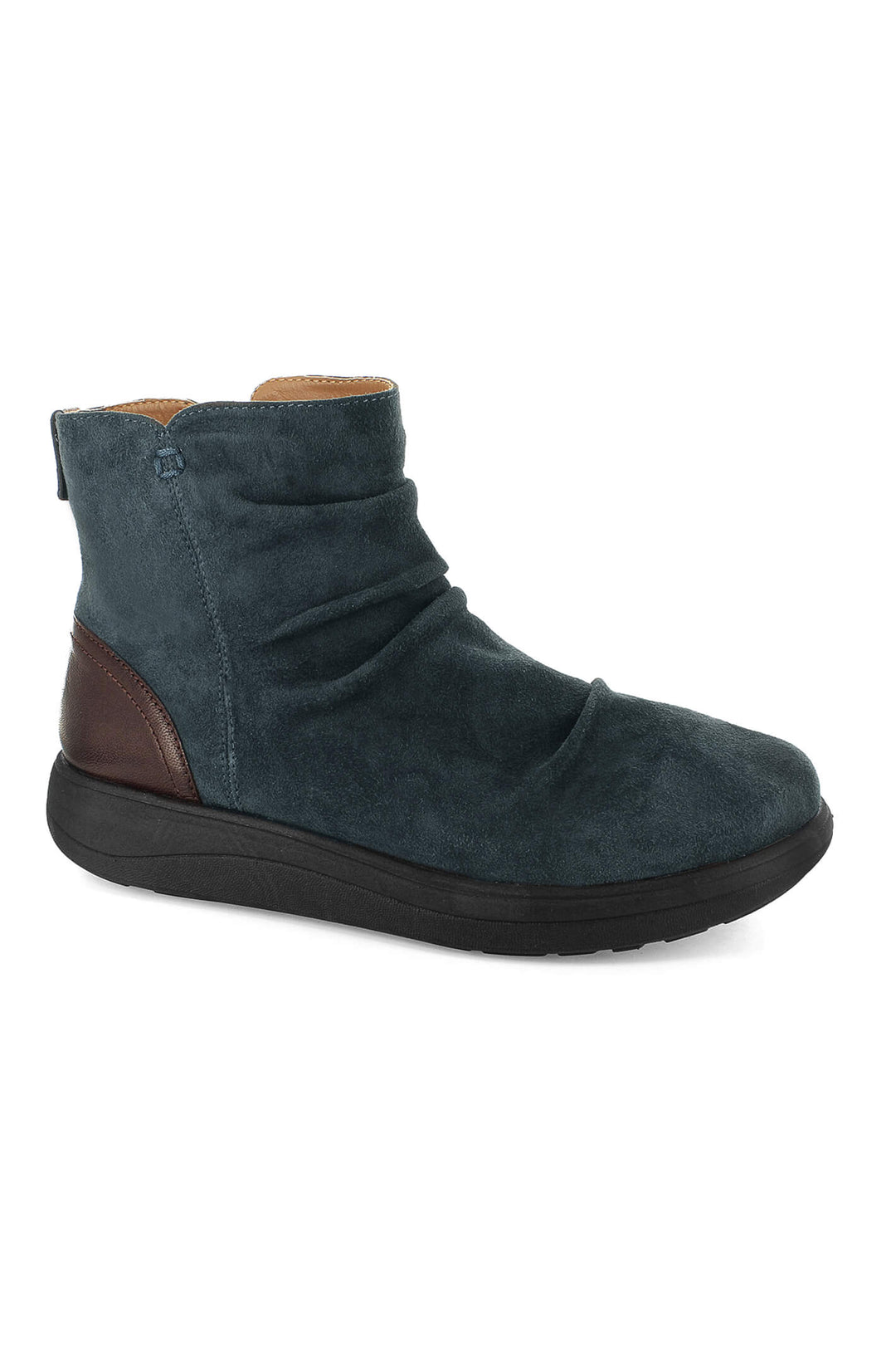 Strive Tempo Navy Leather Zip Up Boots - Shirley Allum Boutique