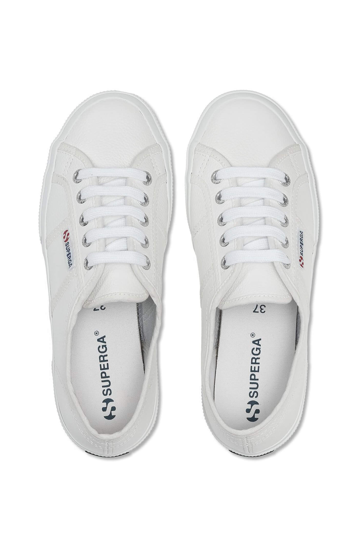 Superga 2750 S009VH0 900 White Leather Trainer - Shirley Allum Boutique