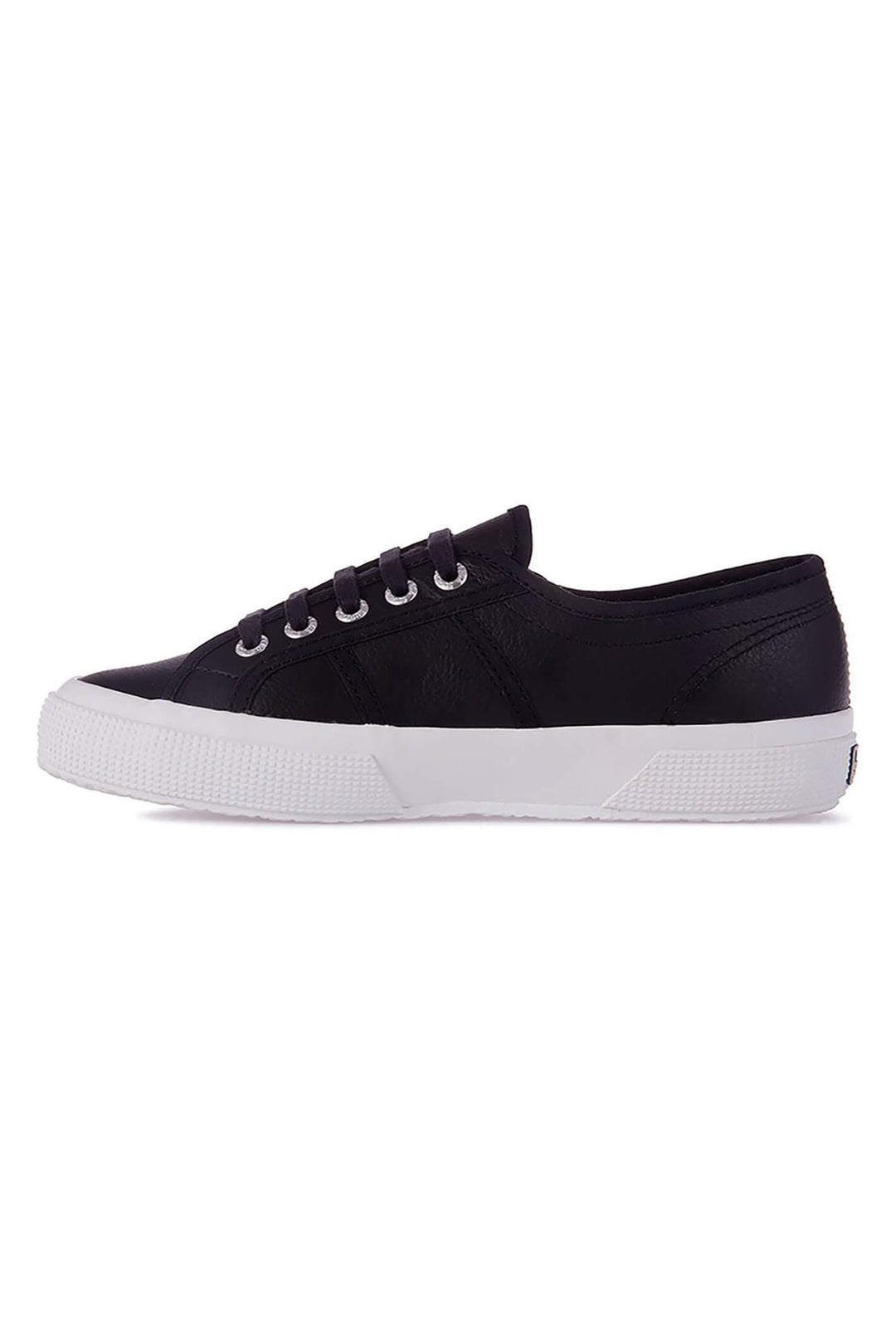 Superga 2750 S009VH0 999 Black Leather Trainer - Shirley Allum Boutique