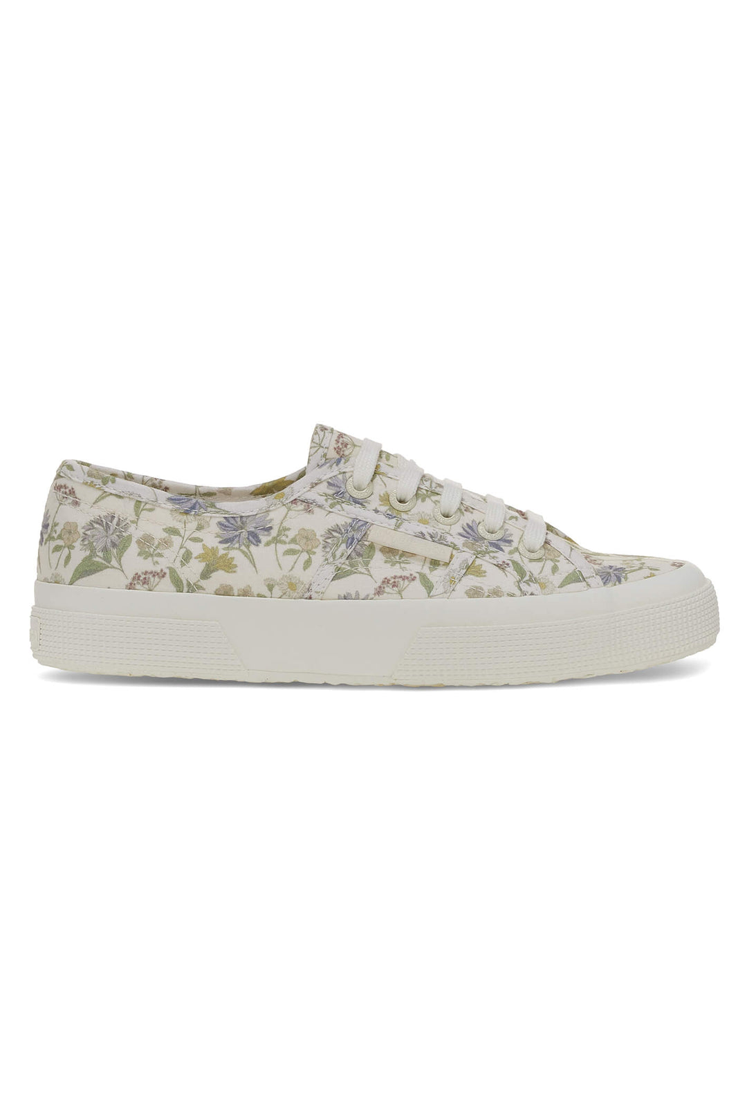 Superga 2750 Floral Print S31222W White AAC Trainer - Shirley Allum Boutique