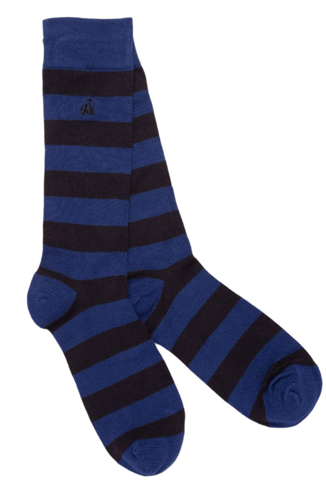 Swole Panda SP091-S-ST Charcoal Stripe Comfort Cuff Socks - Shirley Allum Boutique