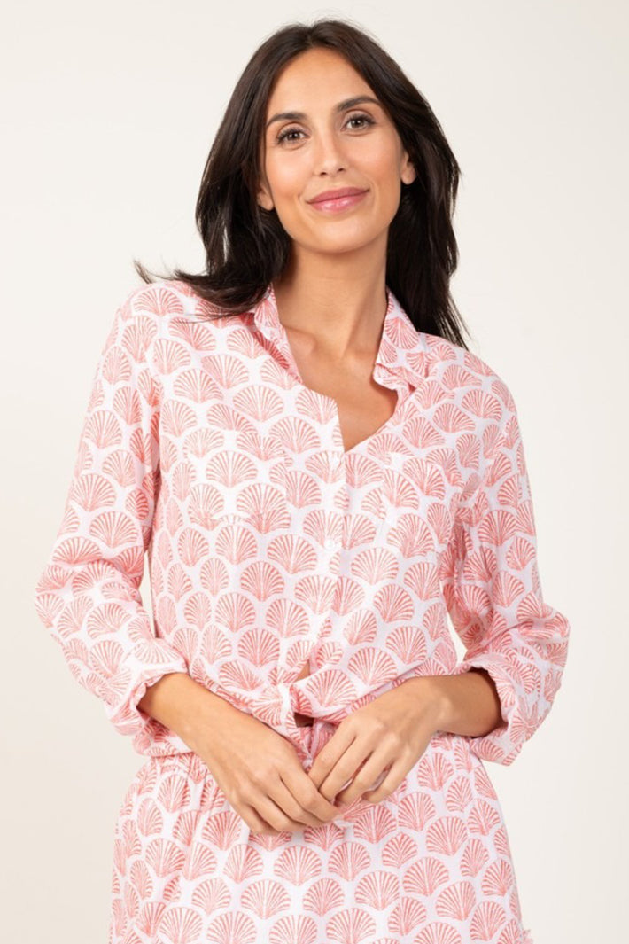 Terre Rouge GSPRO- 5COQ Powder Pink Marine Shell Blouse - Shirley Allum Boutique