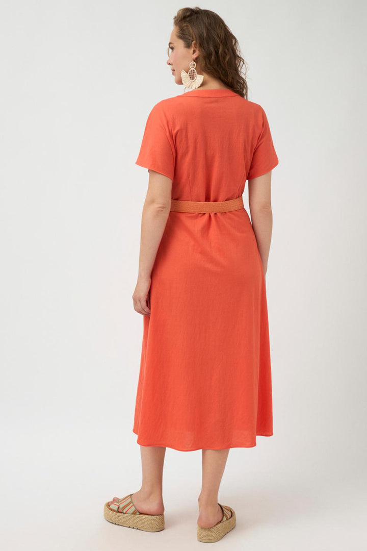 Tinta Shirt Dress Alexia Orange 3801220 - Shirley Allum Boutique